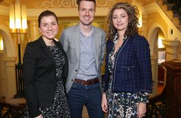Anita Mullan (left) with Jonathan and Avril Collins.